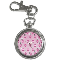 Alien Pattern Pink Key Chain Watches by BangZart