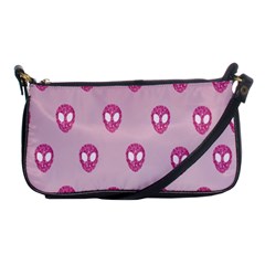 Alien Pattern Pink Shoulder Clutch Bags by BangZart