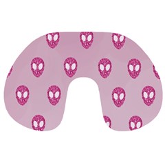 Alien Pattern Pink Travel Neck Pillows by BangZart