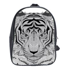 Tiger Head School Bags (xl) 