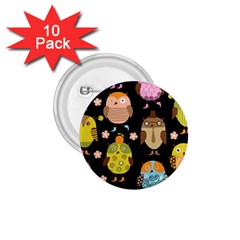 Cute Owls Pattern 1 75  Buttons (10 Pack) by BangZart