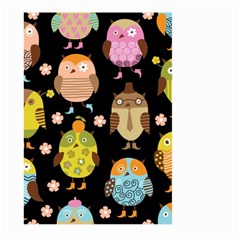 Cute Owls Pattern Large Garden Flag (two Sides)