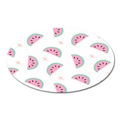 Watermelon Wallpapers  Creative Illustration And Patterns Oval Magnet by BangZart