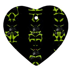 Beetles Insects Bugs Heart Ornament (two Sides) by BangZart