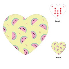 Watermelon Wallpapers  Creative Illustration And Patterns Playing Cards (heart)  by BangZart