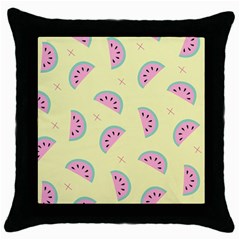 Watermelon Wallpapers  Creative Illustration And Patterns Throw Pillow Case (black) by BangZart