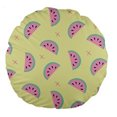 Watermelon Wallpapers  Creative Illustration And Patterns Large 18  Premium Round Cushions
