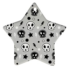 Skull Pattern Star Ornament (two Sides) by BangZart