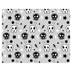 Skull Pattern Double Sided Flano Blanket (medium) 