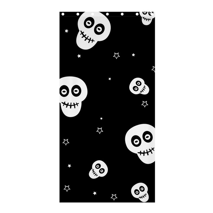 Skull Pattern Shower Curtain 36  x 72  (Stall) 