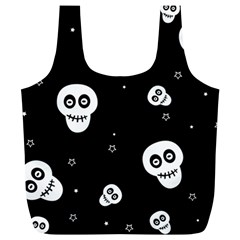 Skull Pattern Full Print Recycle Bags (l) 