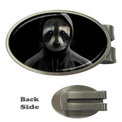 Gangsta Raccoon  Money Clips (oval)  by Valentinaart