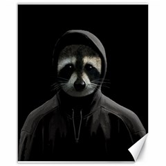 Gangsta Raccoon  Canvas 16  X 20   by Valentinaart