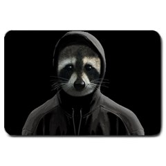 Gangsta Raccoon  Large Doormat  by Valentinaart