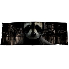 Gangsta Raccoon  Body Pillow Case Dakimakura (two Sides) by Valentinaart
