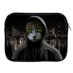 Gangsta Cat Apple Ipad 2/3/4 Zipper Cases by Valentinaart