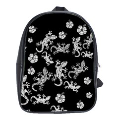 Ornate Lizards School Bags (xl)  by Valentinaart