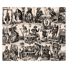 Tarot cards pattern Double Sided Flano Blanket (Small) 