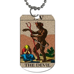 The Devil - Tarot Dog Tag (two Sides) by Valentinaart