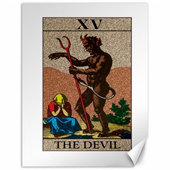 The Devil - Tarot Canvas 12  X 16   by Valentinaart