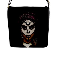 Voodoo  Witch  Flap Messenger Bag (l)  by Valentinaart