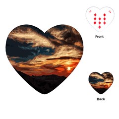 Landscape Playing Cards (heart)  by Valentinaart