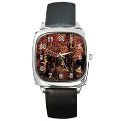 Landscape Square Metal Watch by Valentinaart