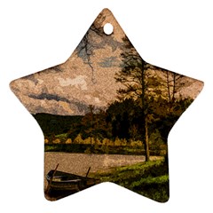 Landscape Star Ornament (two Sides) by Valentinaart