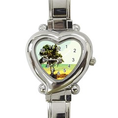 Landscape Heart Italian Charm Watch