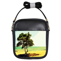 Landscape Girls Sling Bags by Valentinaart