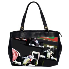 Formula 1 Office Handbags (2 Sides)  by Valentinaart