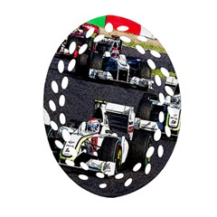 Formula 1 Ornament (oval Filigree) by Valentinaart