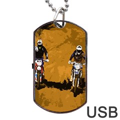 Motorsport  Dog Tag Usb Flash (one Side) by Valentinaart