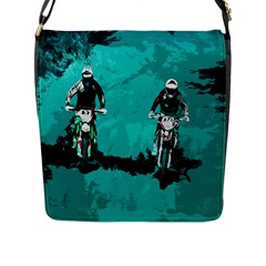 Motorsport  Flap Messenger Bag (l)  by Valentinaart