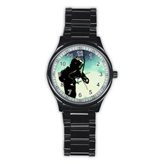 Underwater Stainless Steel Round Watch by Valentinaart