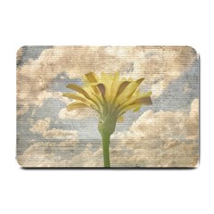 Shabby Chic Style Flower Over Blue Sky Photo  Small Doormat  by dflcprints