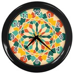 Summer Festival Wall Clocks (Black) Front