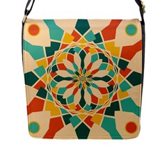 Summer Festival Flap Messenger Bag (l)  by linceazul