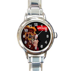 Transvestite Round Italian Charm Watch by Valentinaart