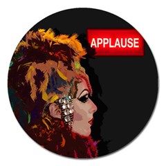 Transvestite Magnet 5  (round) by Valentinaart