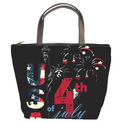 4th Of July Independence Day Bucket Bags by Valentinaart