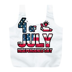 4th Of July Independence Day Full Print Recycle Bags (l)  by Valentinaart