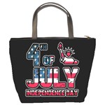 4th of July Independence Day Bucket Bags Back