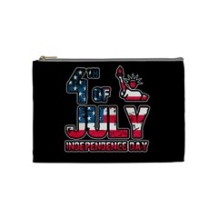4th Of July Independence Day Cosmetic Bag (medium)  by Valentinaart