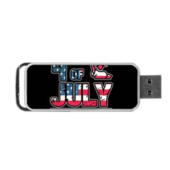 4th Of July Independence Day Portable Usb Flash (two Sides) by Valentinaart