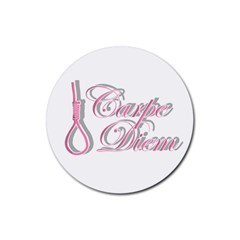 Carpe Diem  Rubber Coaster (Round) 