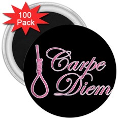 Carpe Diem  3  Magnets (100 Pack) by Valentinaart