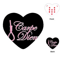 Carpe Diem  Playing Cards (heart)  by Valentinaart