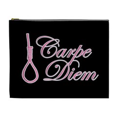 Carpe Diem  Cosmetic Bag (xl) by Valentinaart