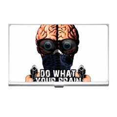 Do What Your Brain Says Business Card Holders by Valentinaart